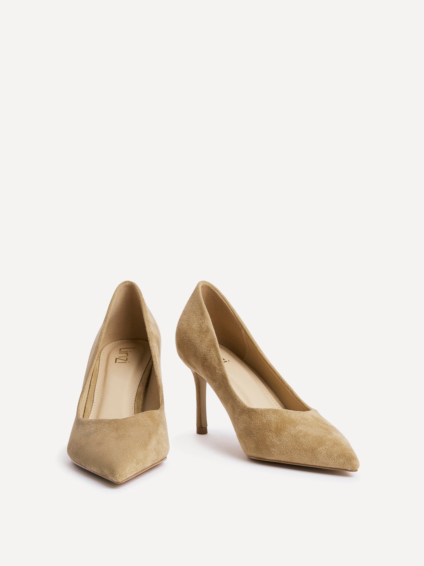 Classic Camel Faux Suede Court Heels