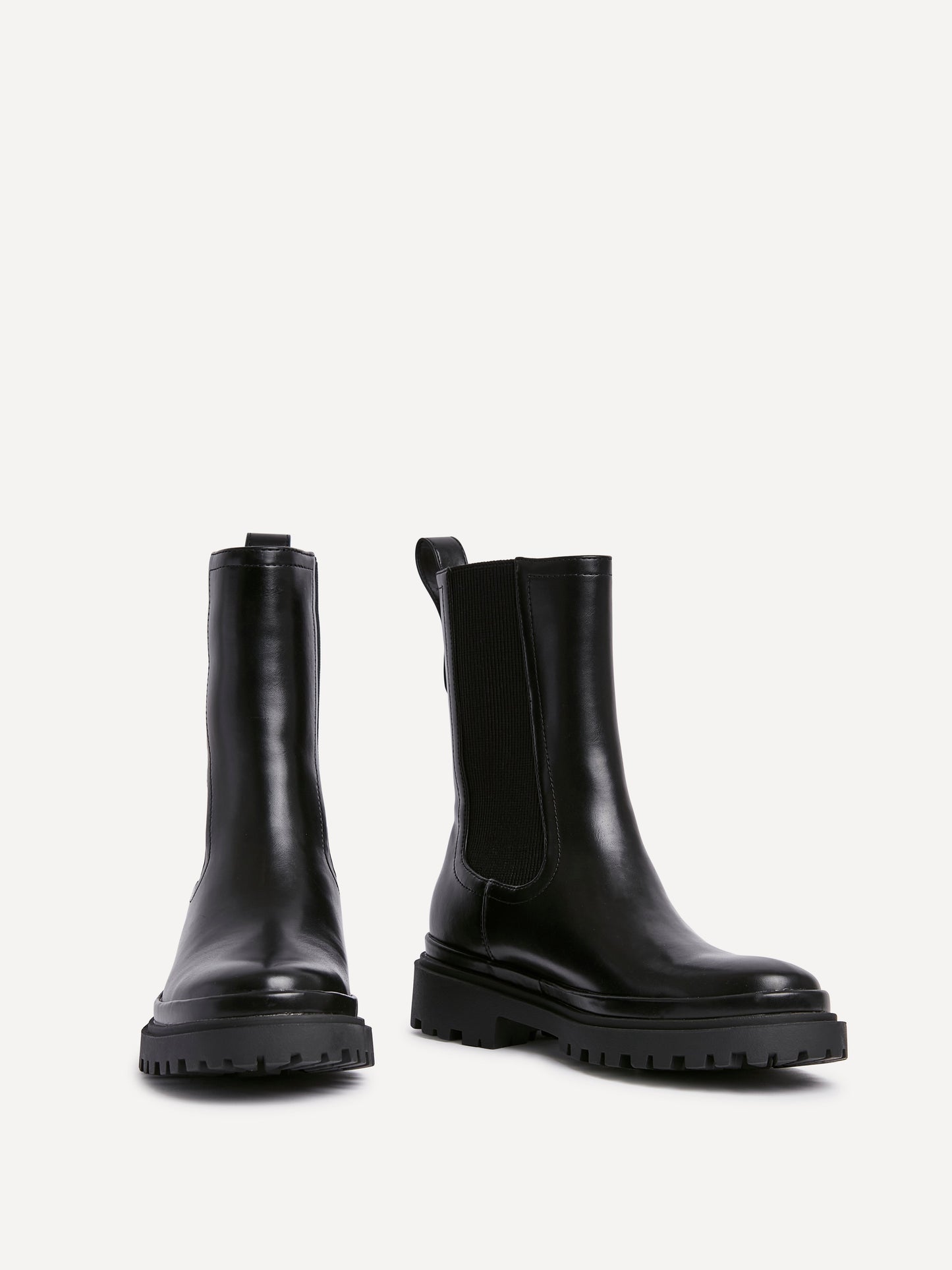 Command Black Chunky Chelsea Boots