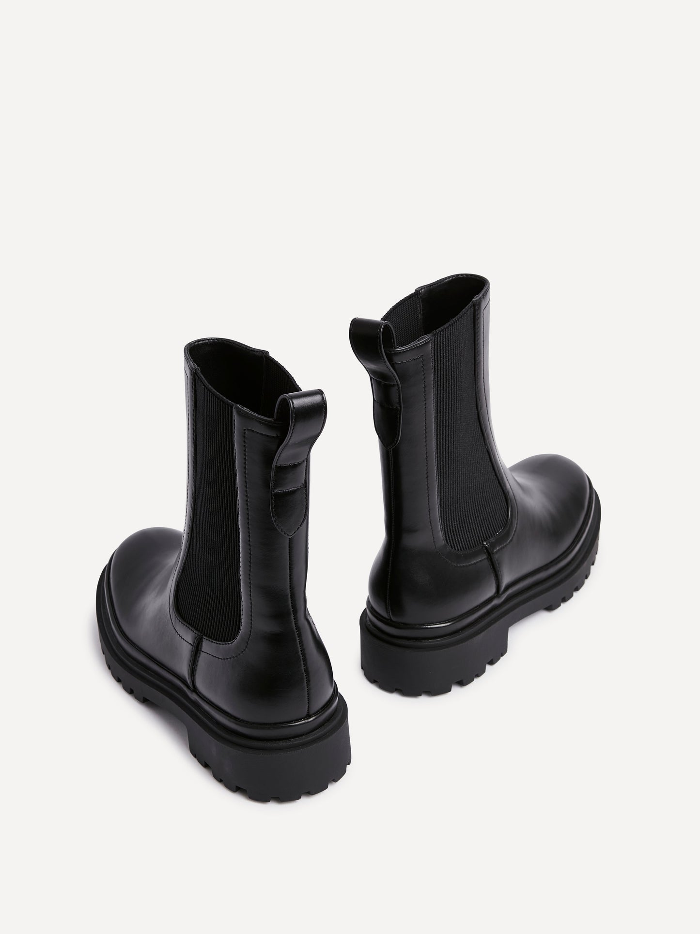 Command Black Chunky Chelsea Boots
