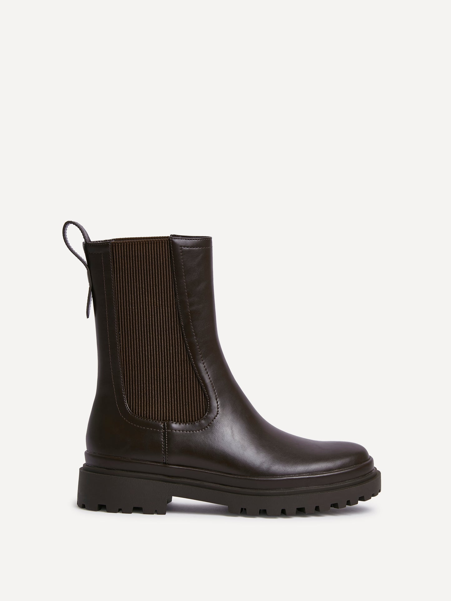 Command Brown Chunky Chelsea Boots