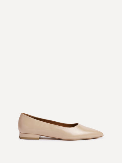 Compete Wide Fit Nude Faux Leather Pumps