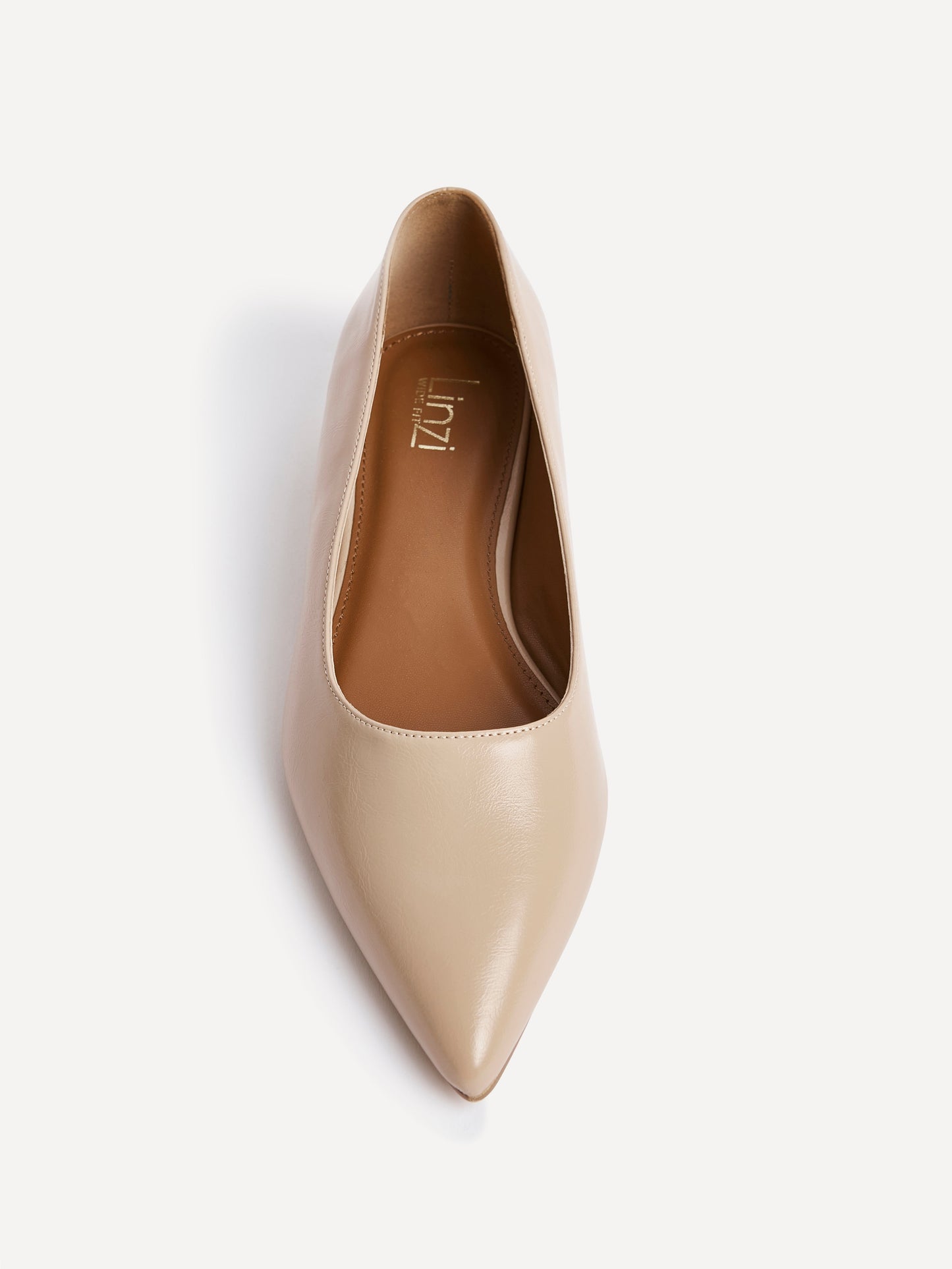 Compete Wide Fit Nude Faux Leather Pumps