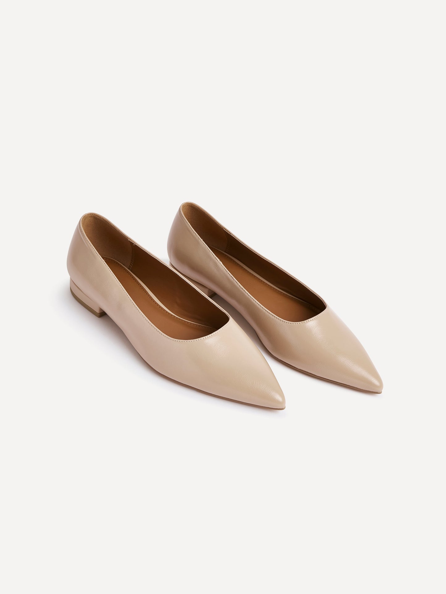 Compete Wide Fit Nude Faux Leather Pumps