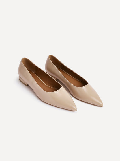 Compete Wide Fit Nude Faux Leather Pumps