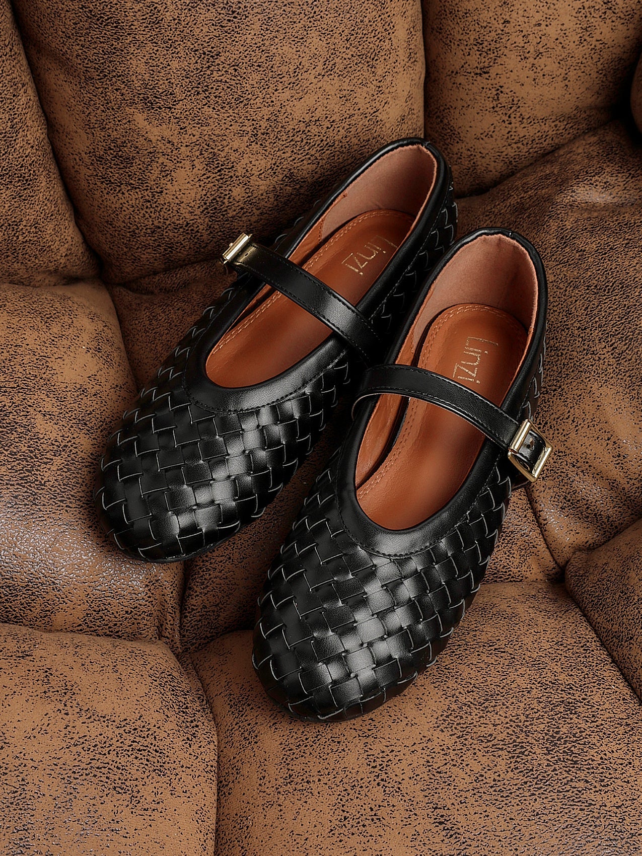 Daily Black Faux Leather Mary Jane Pumps