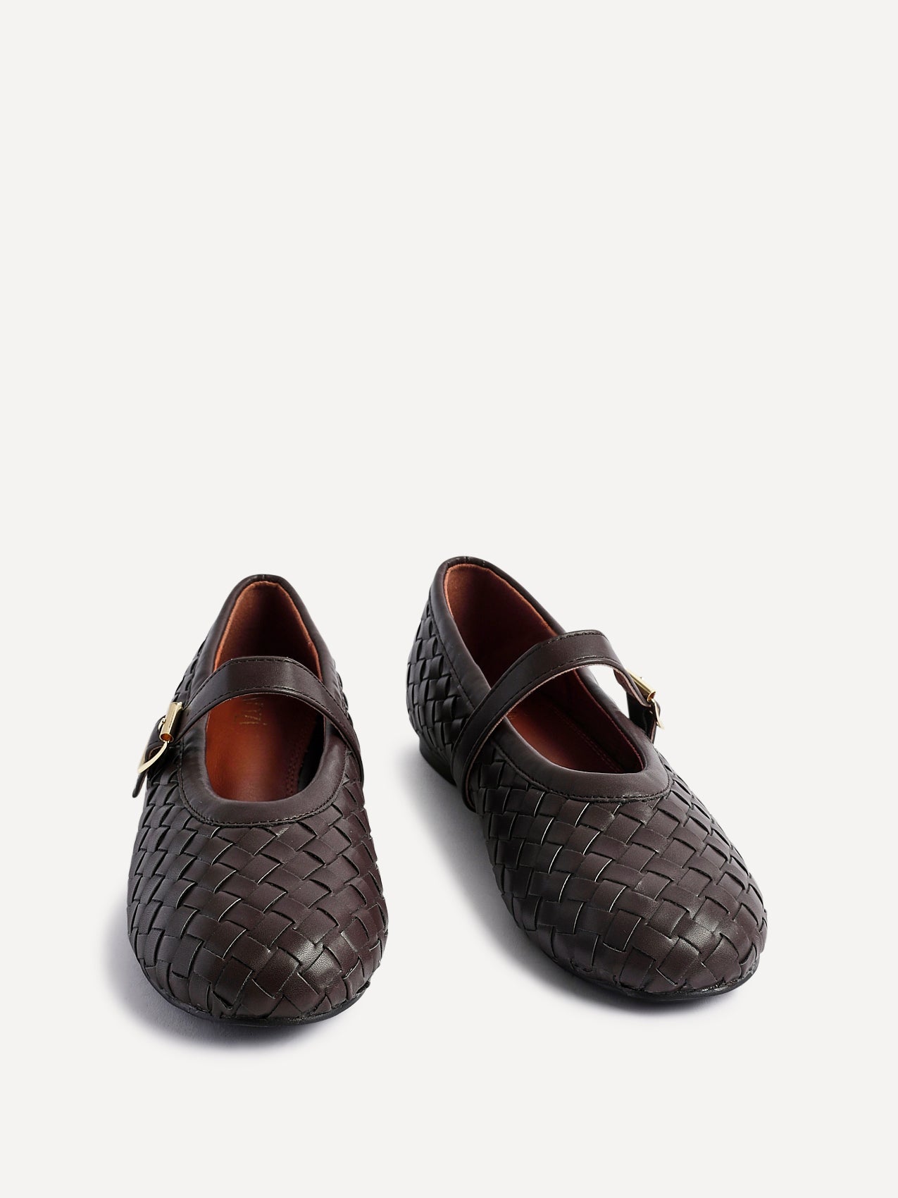 Daily Brown Faux Leather Mary Jane Pumps