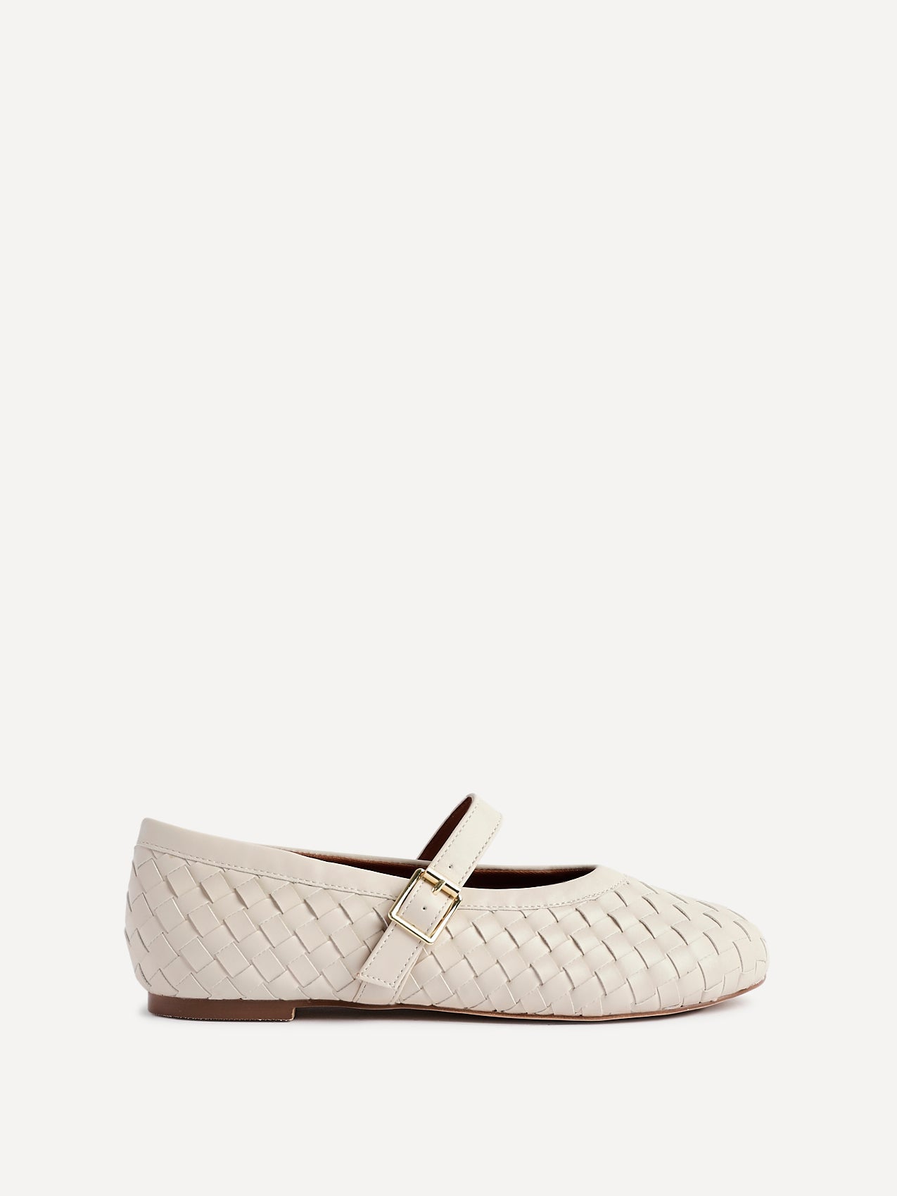 Daily Nude Fux Leather Mary Jane Pumps