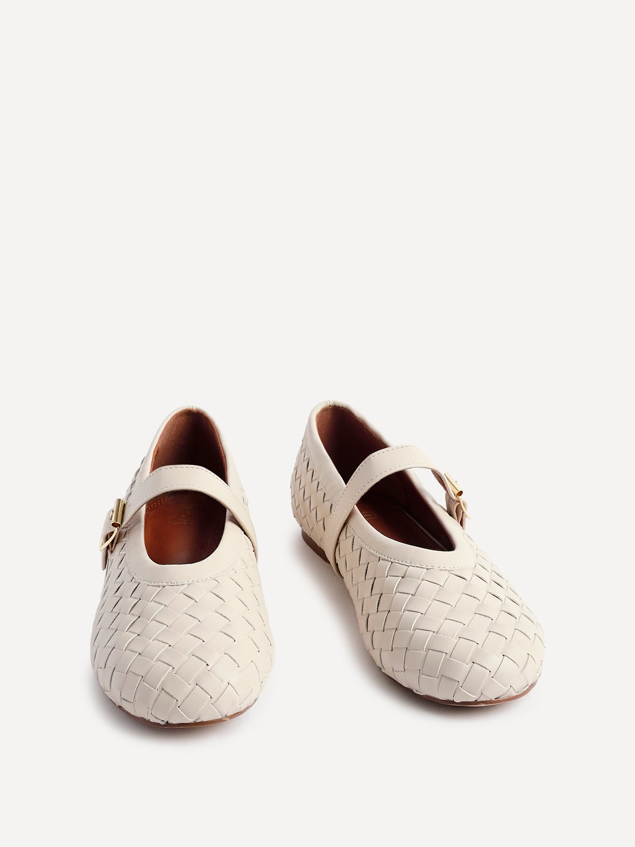 Daily Nude Fux Leather Mary Jane Pumps
