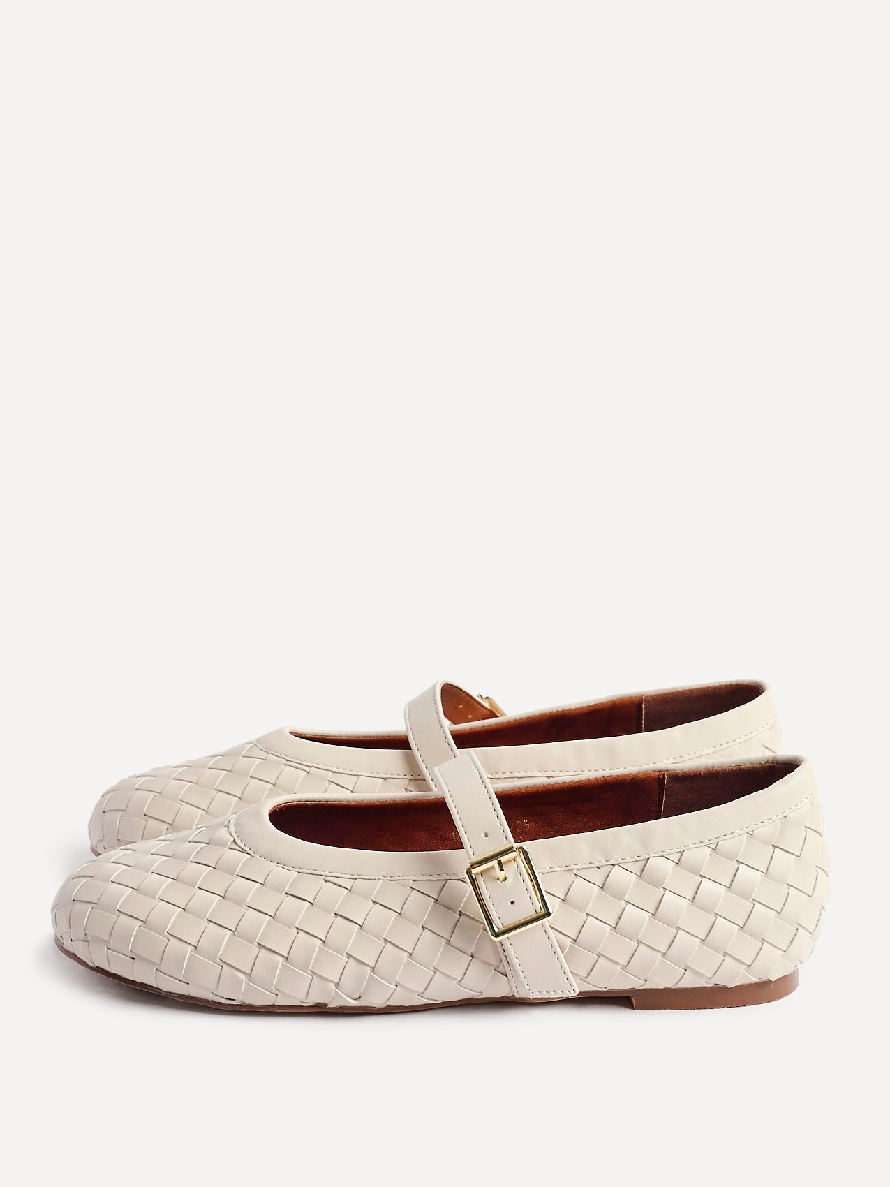 Daily Nude Fux Leather Mary Jane Pumps