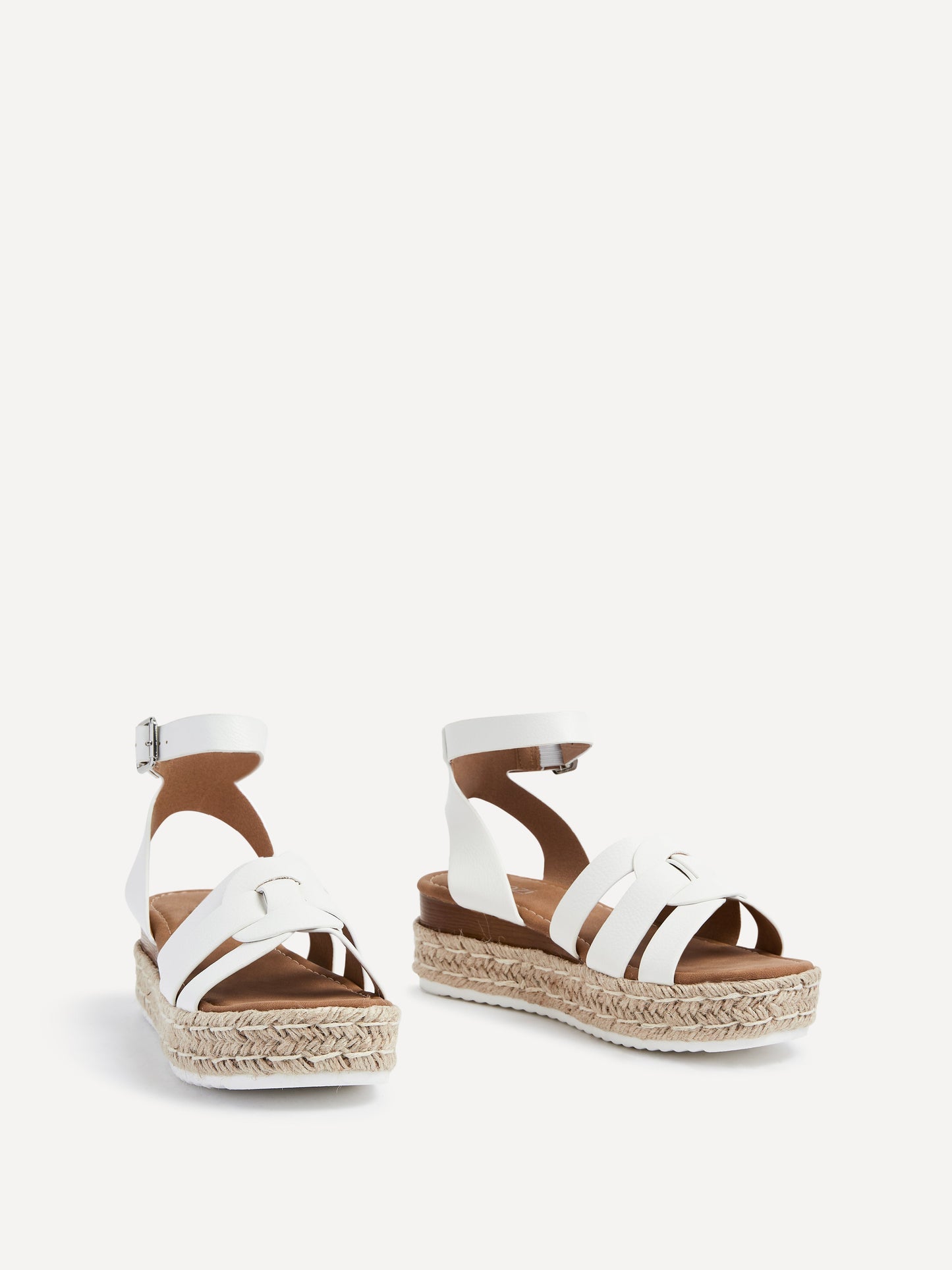 Dakota White Espadrille Sandals