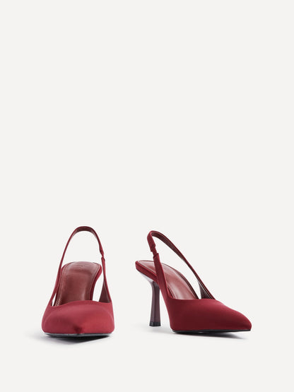 Dash Burgundy Scuba Court Heels