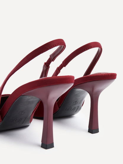 Dash Burgundy Scuba Court Heels