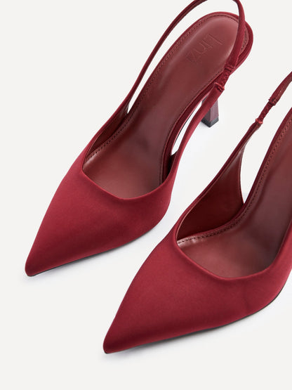 Dash Burgundy Scuba Court Heels