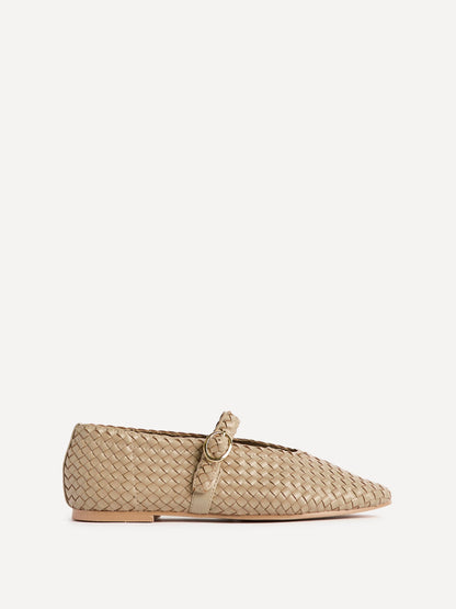 Debut Nude Handwoven Ballet Flats