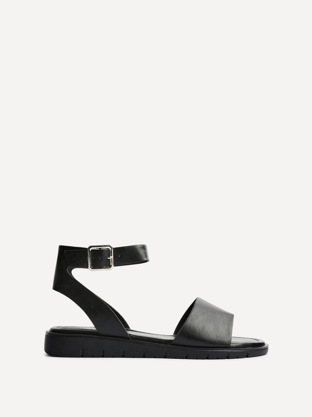 Denia Wide Fit Black Sandals
