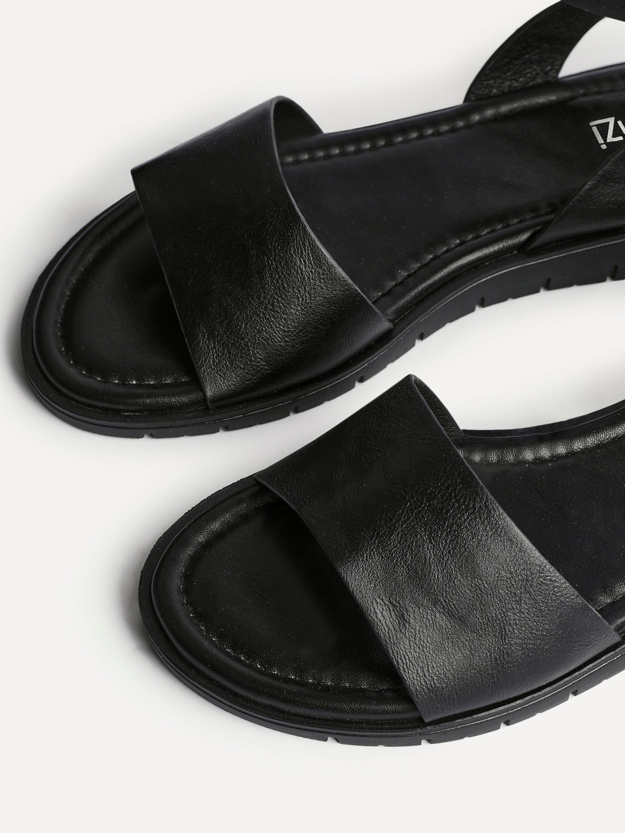 Denia Wide Fit Black Sandals