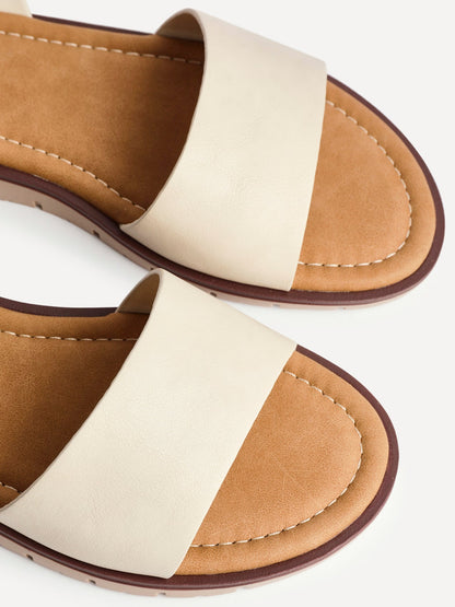 Denia Wide Fit Nude Sandals