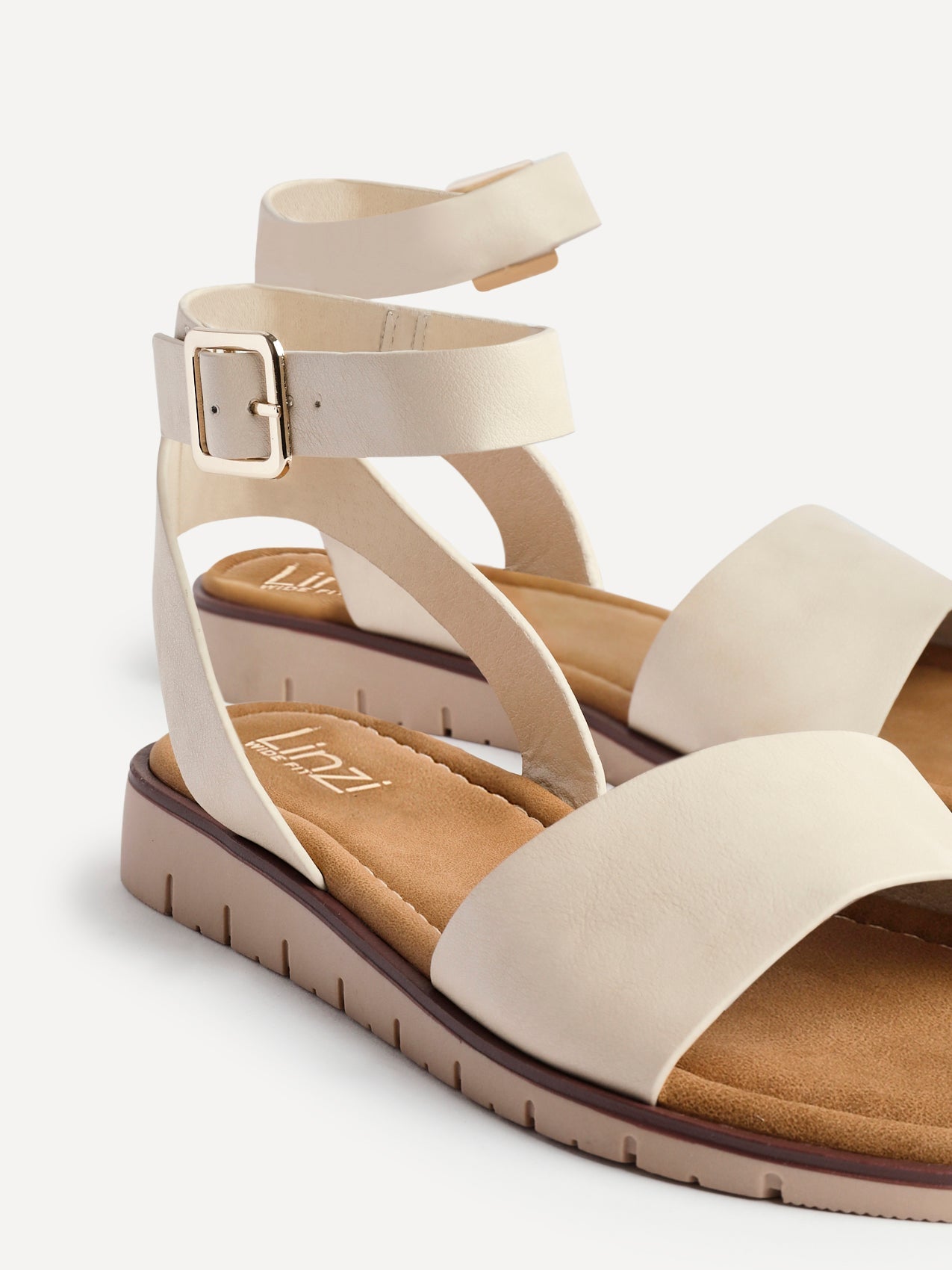 Denia Wide Fit Nude Sandals