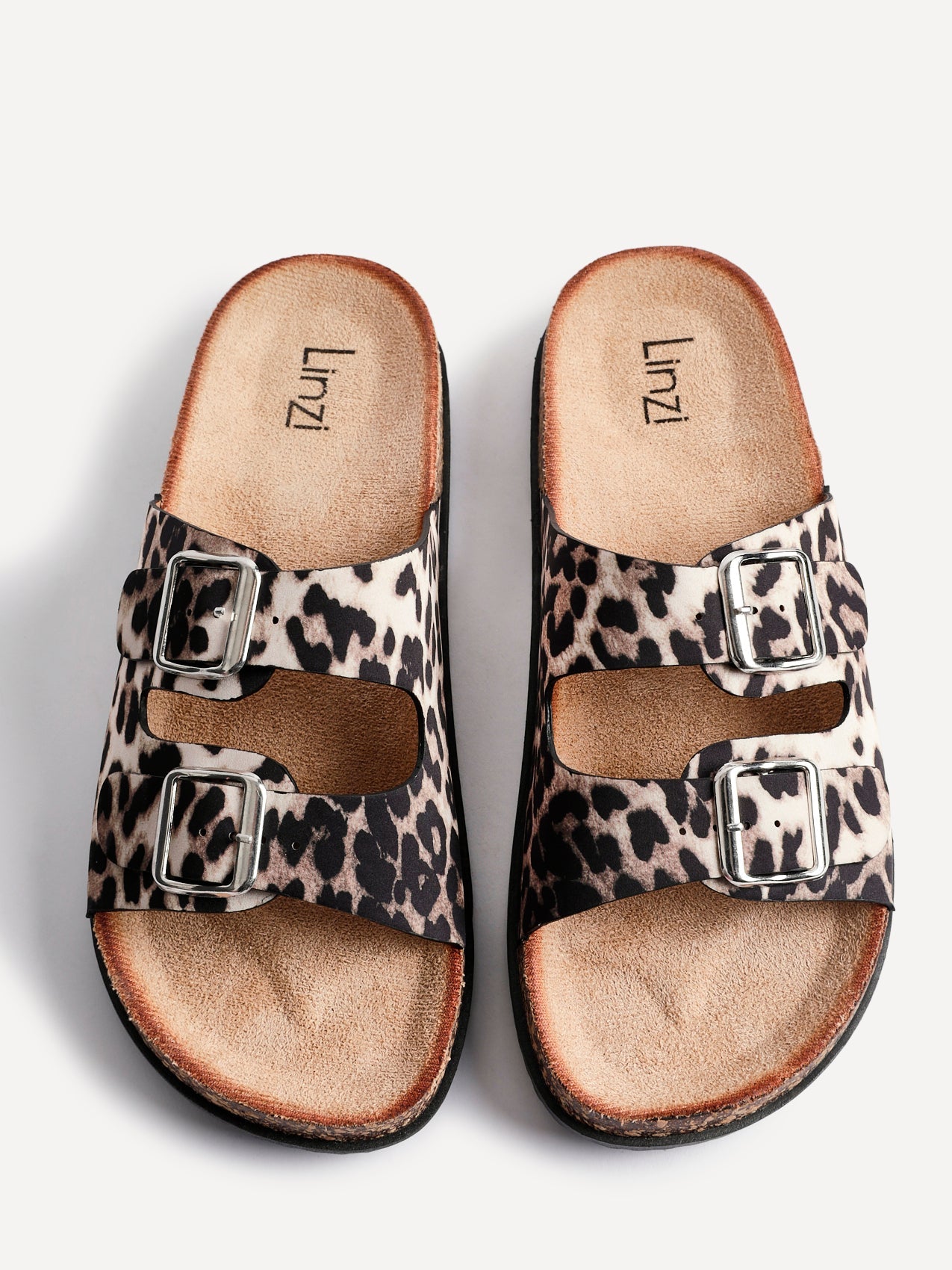 Drift Leopard Print Slider Sandals