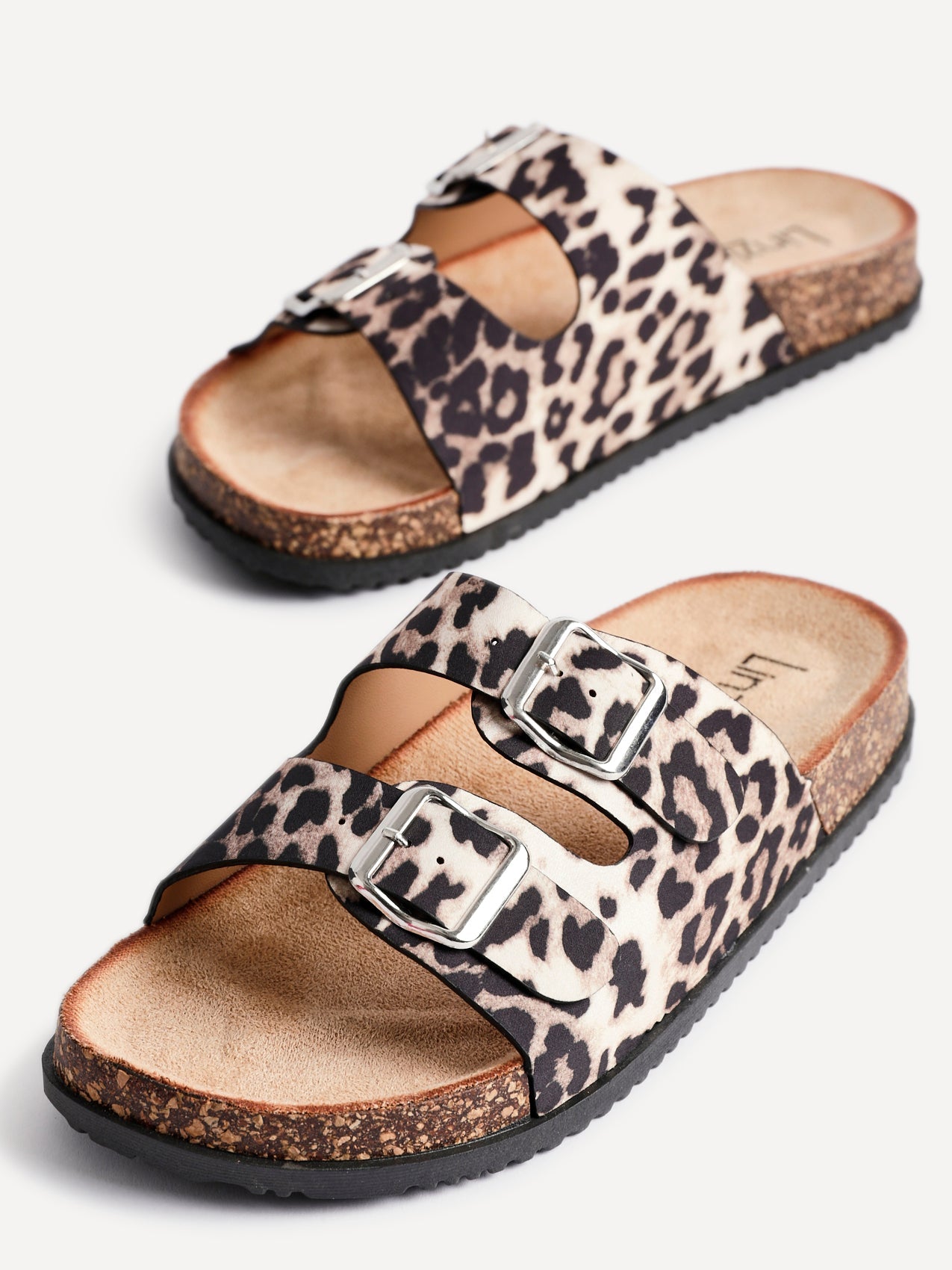 Drift Leopard Print Slider Sandals