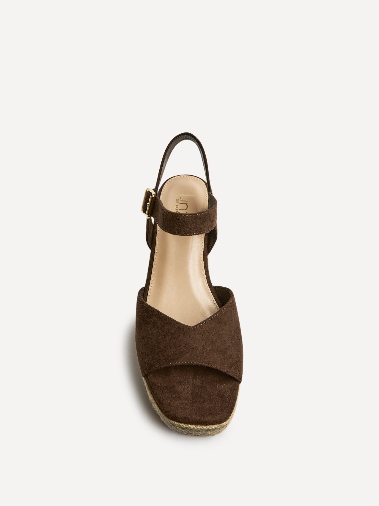 Duchess Wide Fit Brown Wedge Sandals
