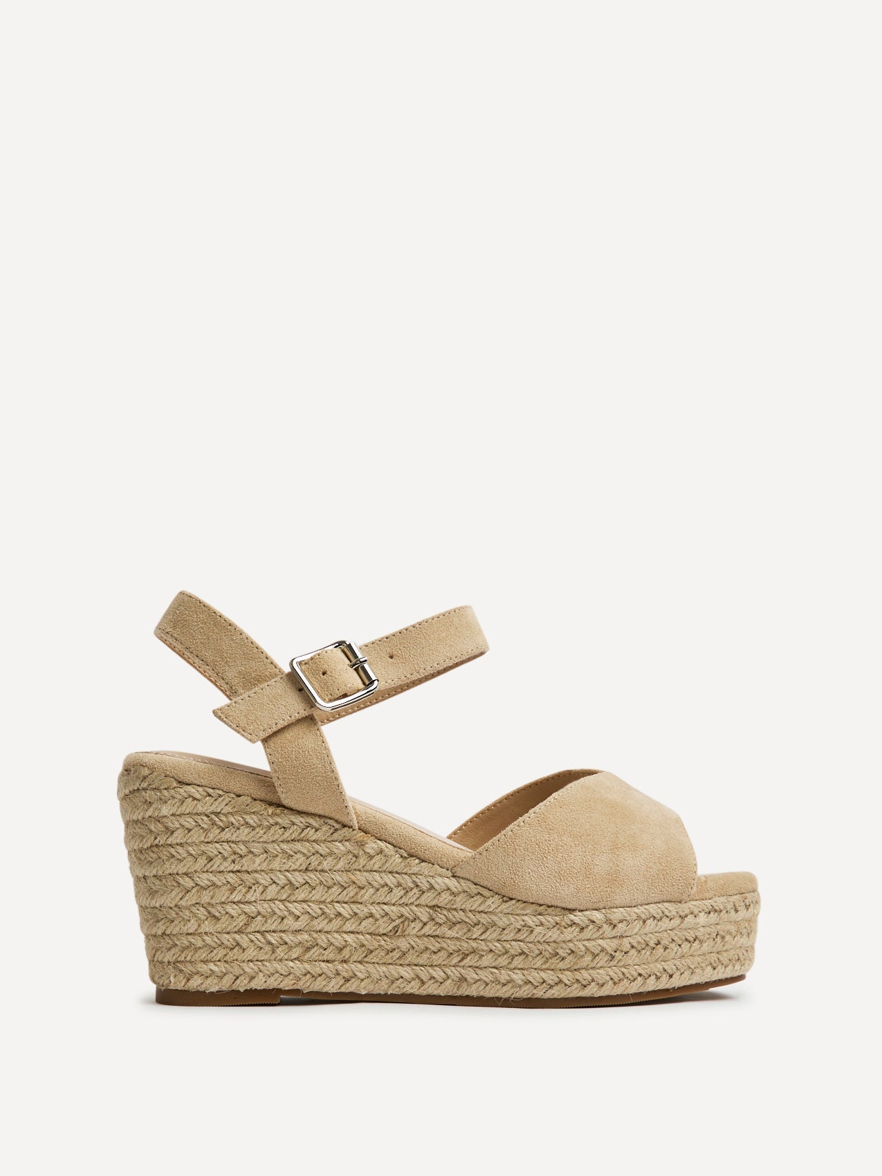 Duchess Wide Fit Nude Wedge Sandals
