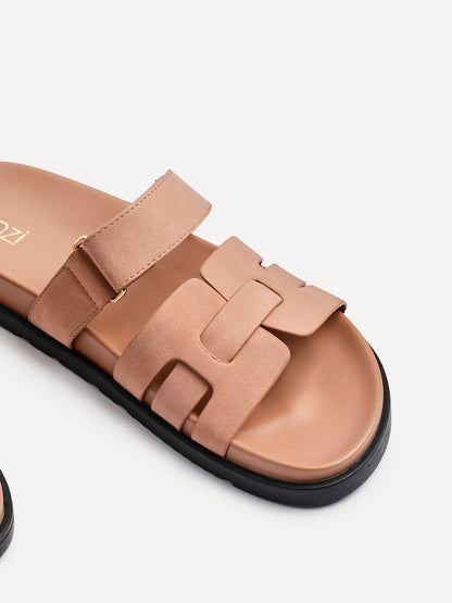 Essential Dusky Pink Faux Suede Sandals
