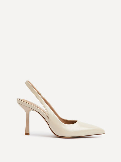 Dash Nude Faux Leather Court Heels