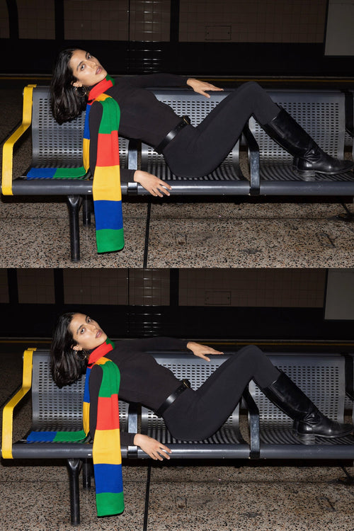 JQSCARF34 - Color Block Scarf