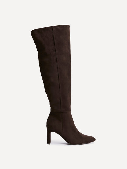 Demand Brown Long Heeled Boots