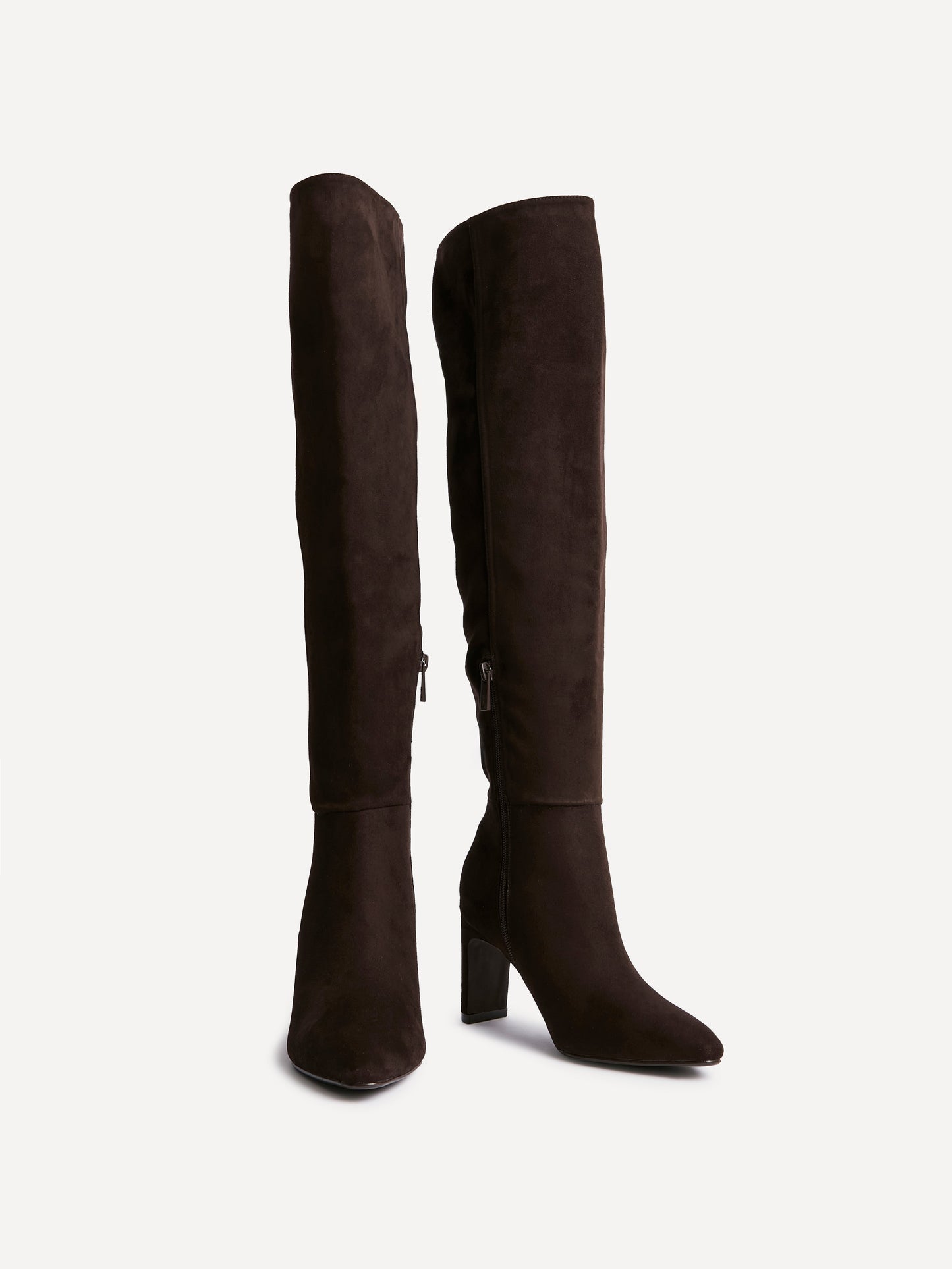 Demand Brown Long Heeled Boots