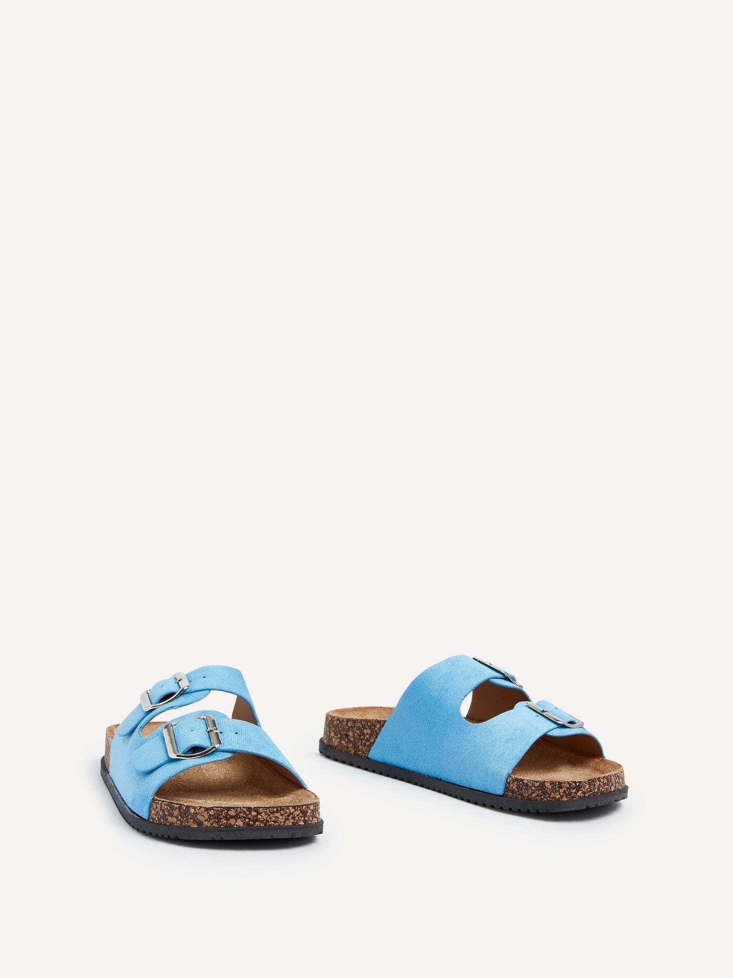 Echo Blue Double Buckle Sandals