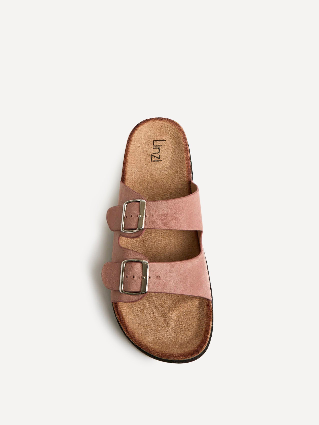 Echo Dusky Pink Double Buckle Sandals