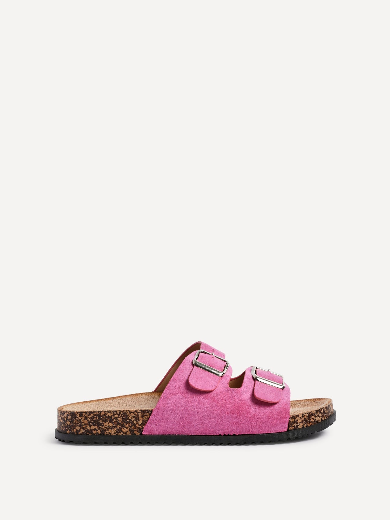 Echo Fuchsia Double Buckle Sandals