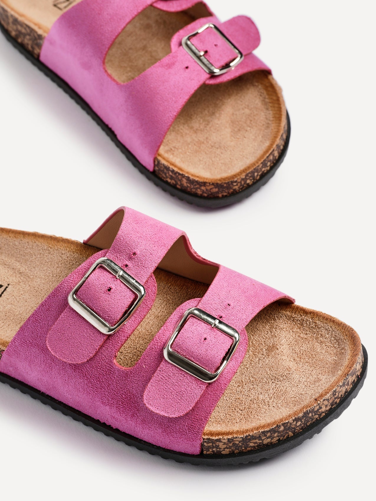 Echo Fuchsia Double Buckle Sandals