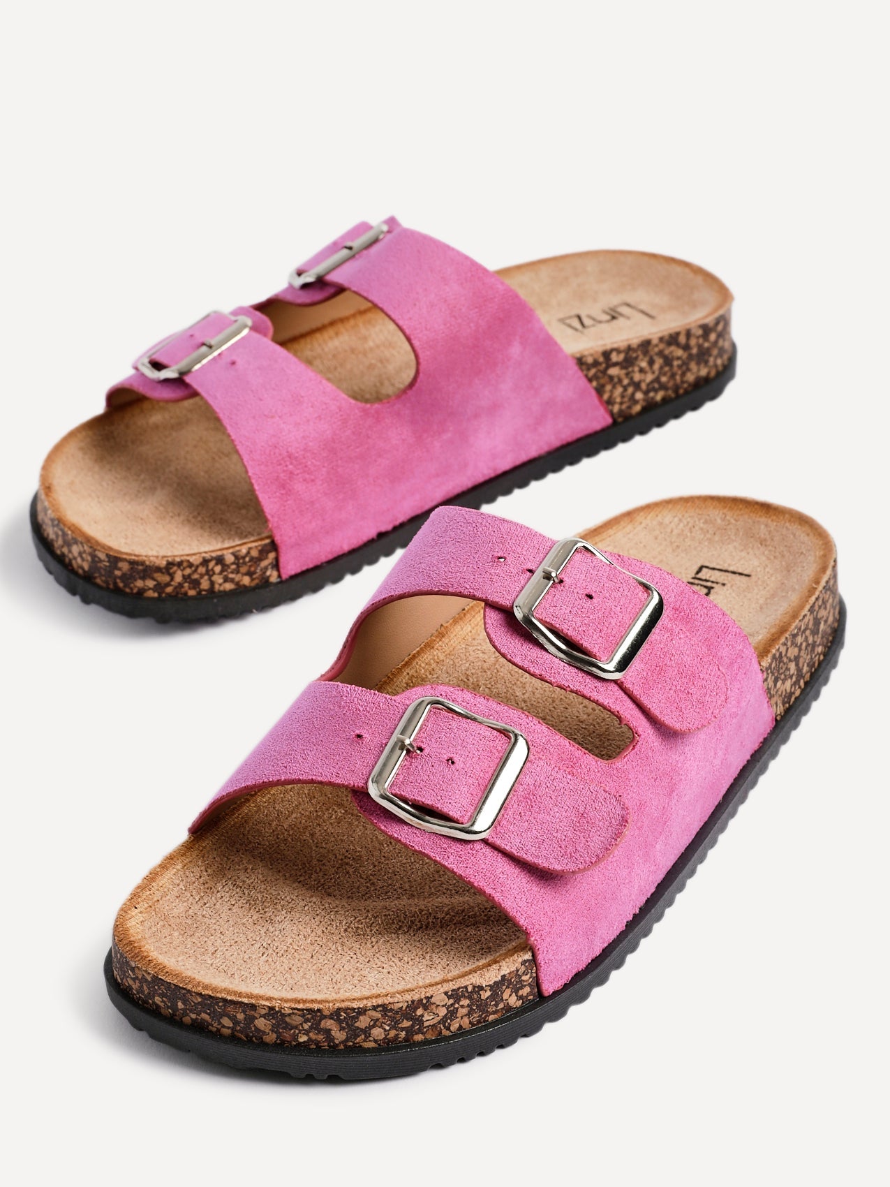 Echo Fuchsia Double Buckle Sandals
