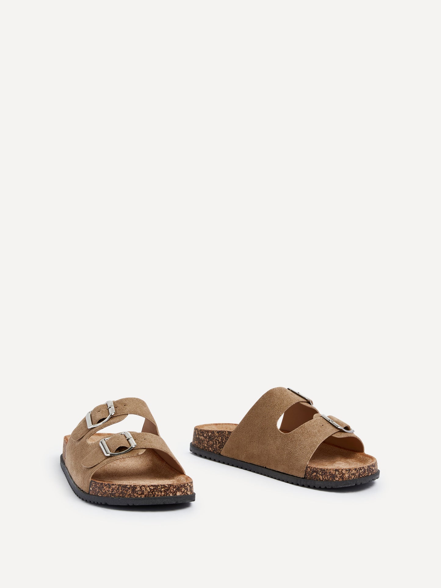 Echo Mocha Double Buckle Sandals