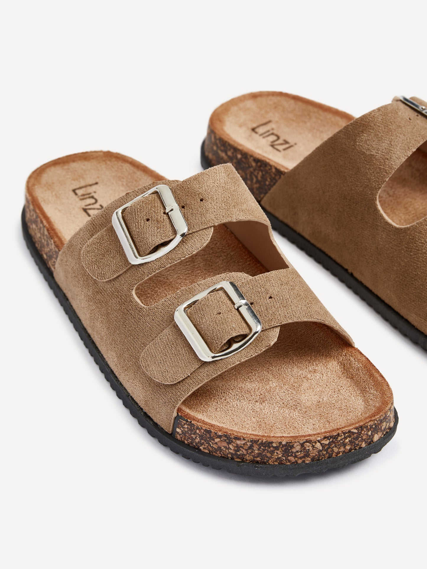 Echo Mocha Double Buckle Sandals