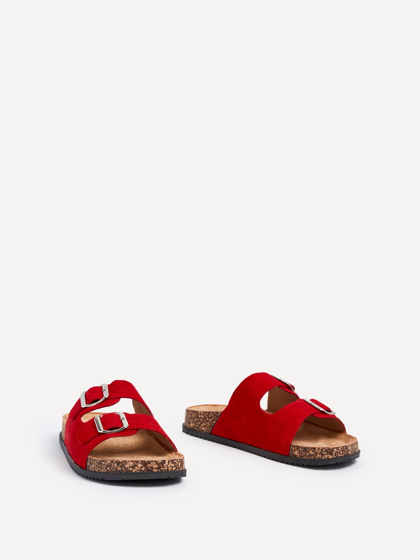 Echo Red Double Buckle Sandals