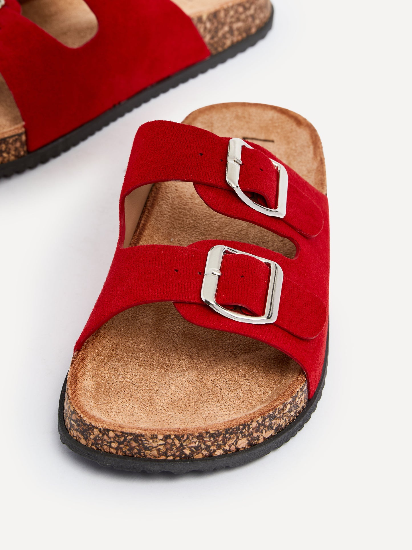 Echo Red Double Buckle Sandals