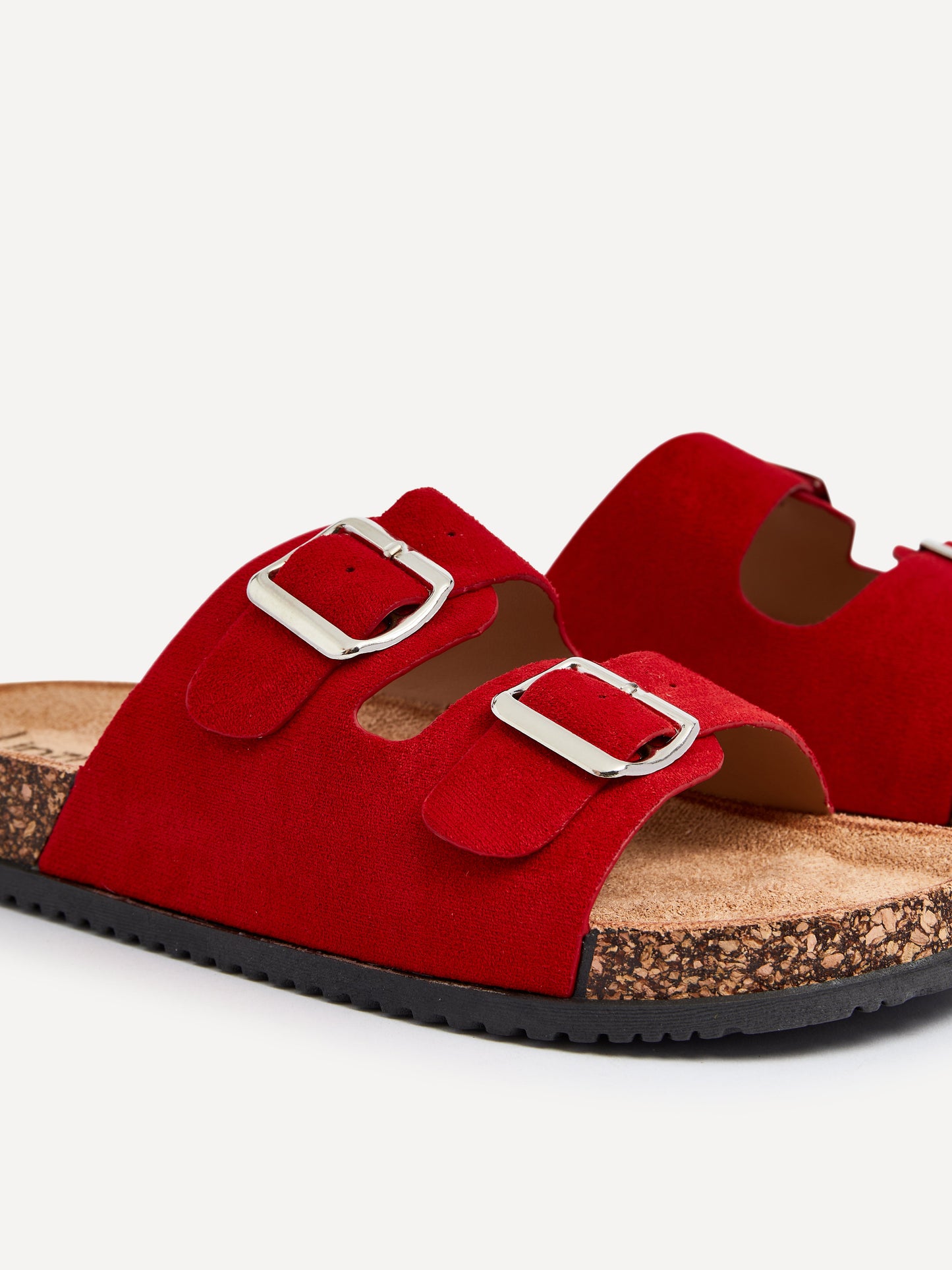 Echo Red Double Buckle Sandals