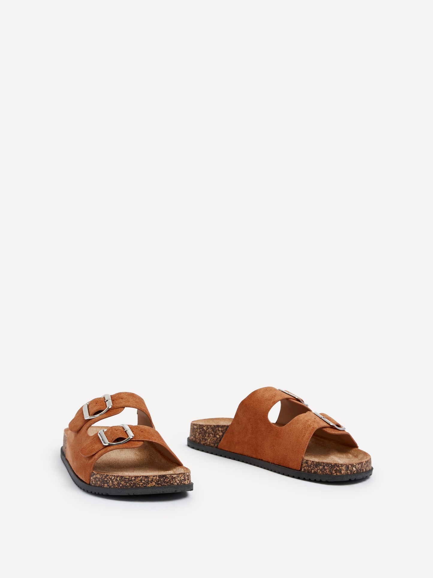Echo Tan Double Buckle Sandals