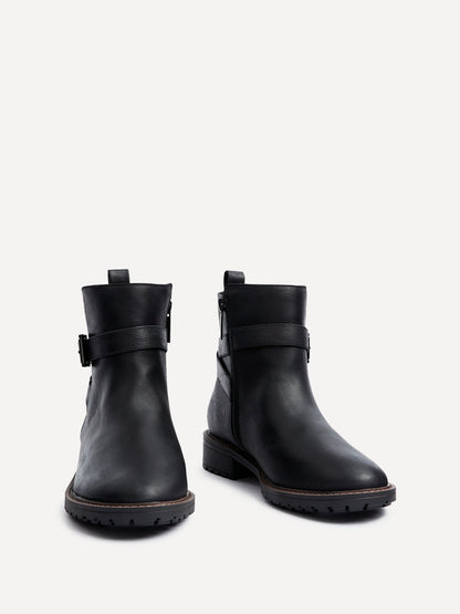 Edie Wide Fit Black Boots