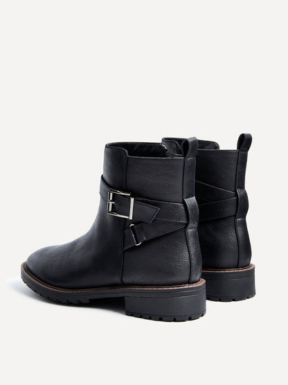 Edie Wide Fit Black Boots