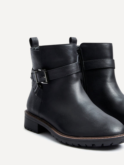 Edie Wide Fit Black Boots