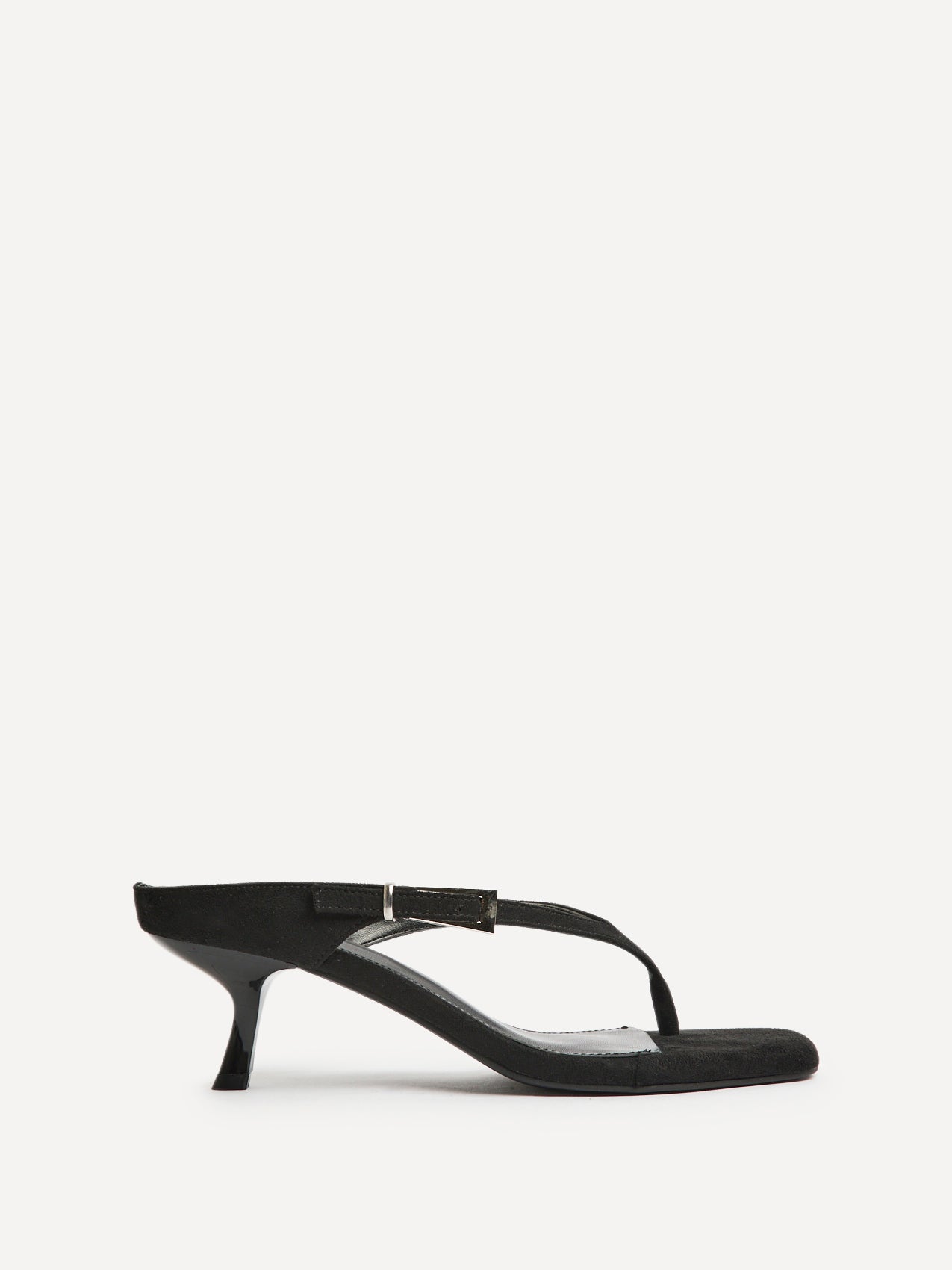 Elanie Black Mule Heels