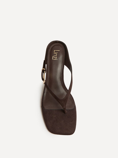 Elanie Brown Mule Heels