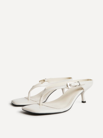 Elanie Ivory Mule Heels