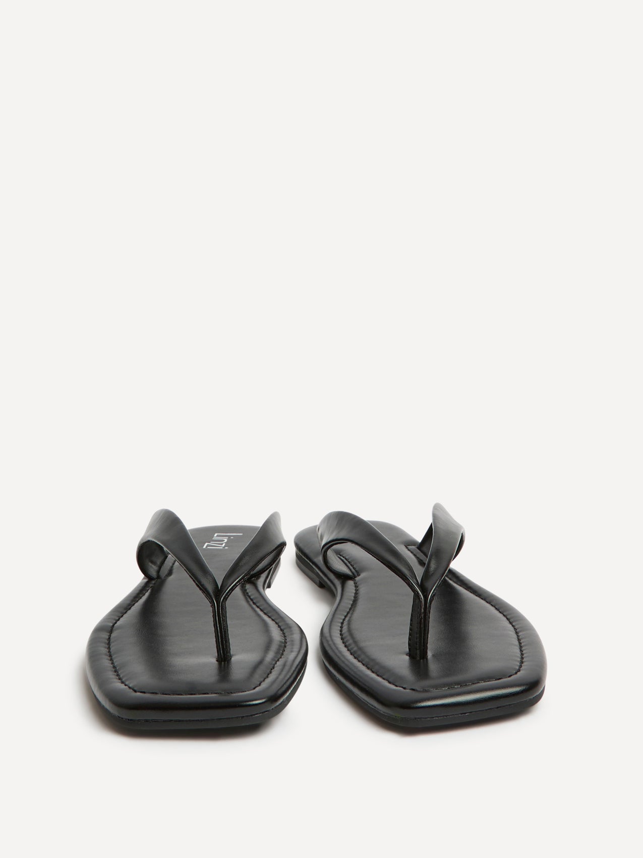 Element Black Toe Post Flat Sandals