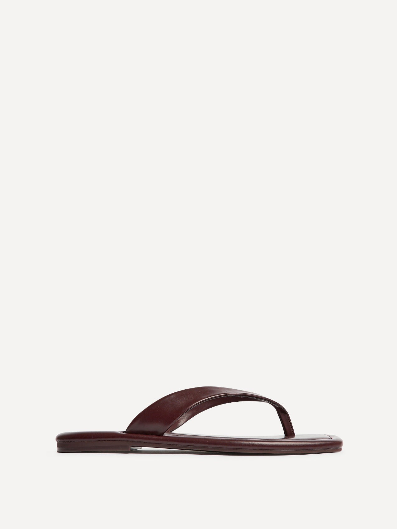 Element Burgundy Toe Post Flat Sandals